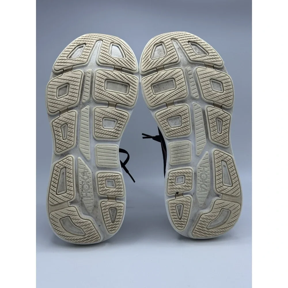 Hoka Bondi 9 Women's Running Shoes Black/Gold/White Size 9.5B